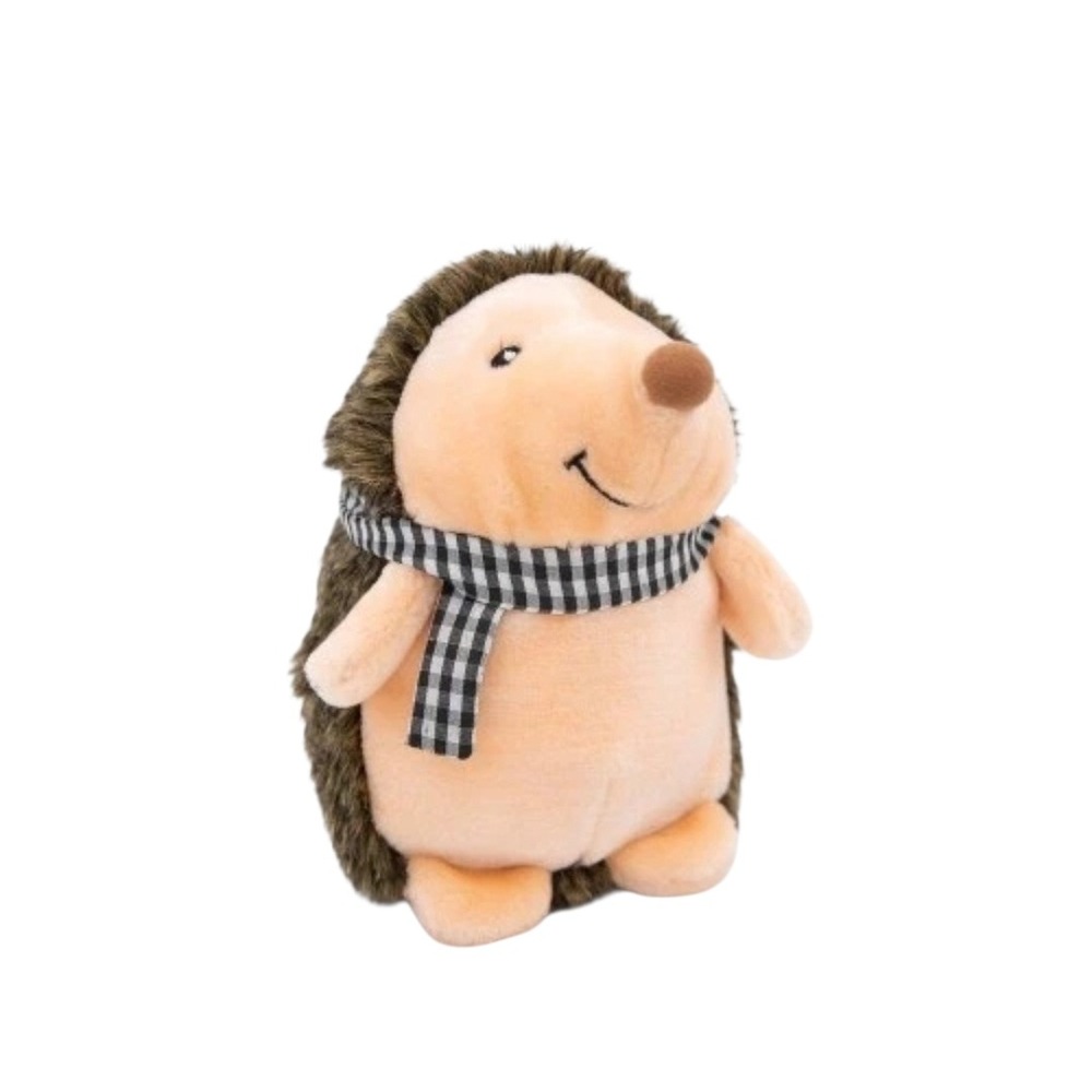 Zippy Paws Hetty the Hedgehog Plush Dog‎ Toy Black White Scarf 20cm x 15cm